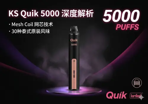 领略泰式雾化美学：Kardinal Stick (KS) Quik 5000 深度解析